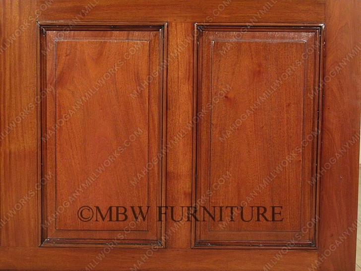 6ft Mahogany Home Bar Front w/ Brass Rails