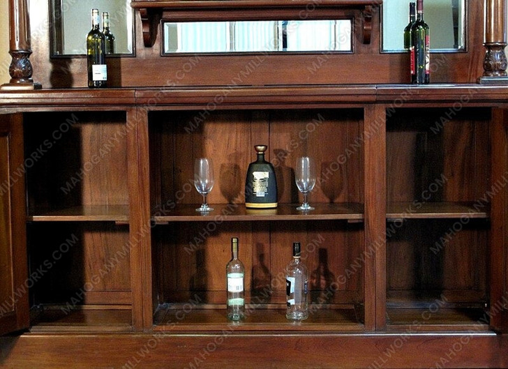 7ft Mahogany Victorian Home Pub Bar