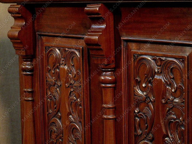 7ft Mahogany Victorian Home Pub Bar