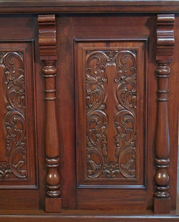 7ft Mahogany Victorian Home Pub Bar