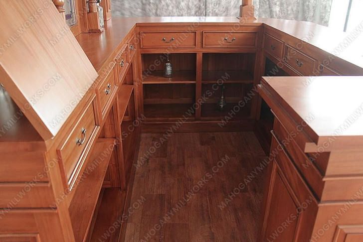 8.5ft Light Mahogany Canopy Pub Bar Set
