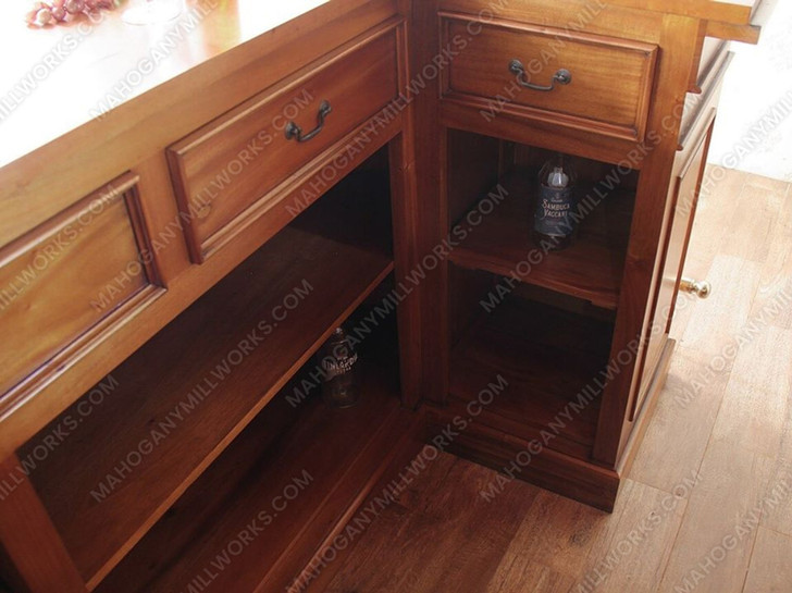 8.5ft Light Mahogany Canopy Pub Bar Set