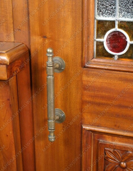 London Canopy Pub Bar Set w leaded Stained Glass Doors