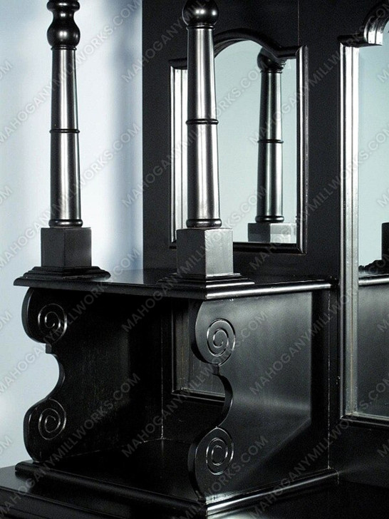 6.5ft Black Canopy Home Pub Bar