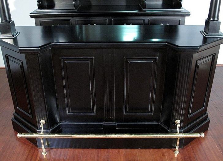 6.5ft Black Canopy Home Pub Bar