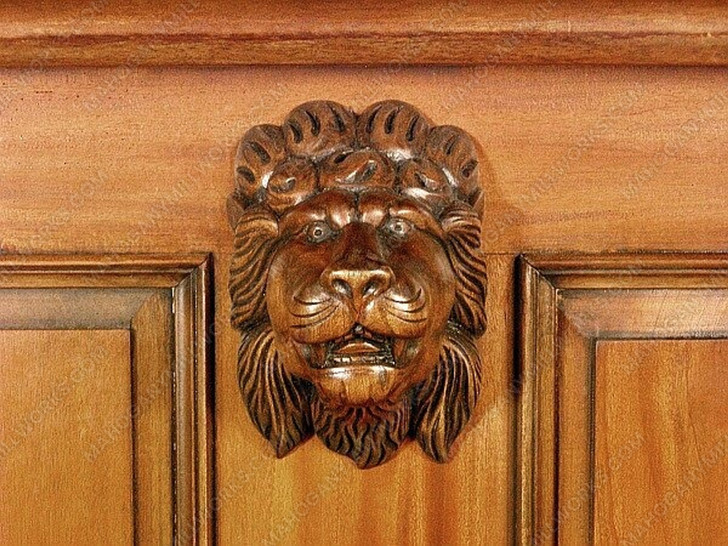 5.5ft Mahogany Stained Glass Canopy Pub Bar