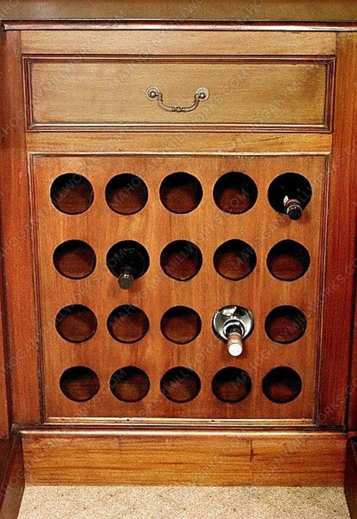 5.5ft Mahogany Stained Glass Canopy Pub Bar