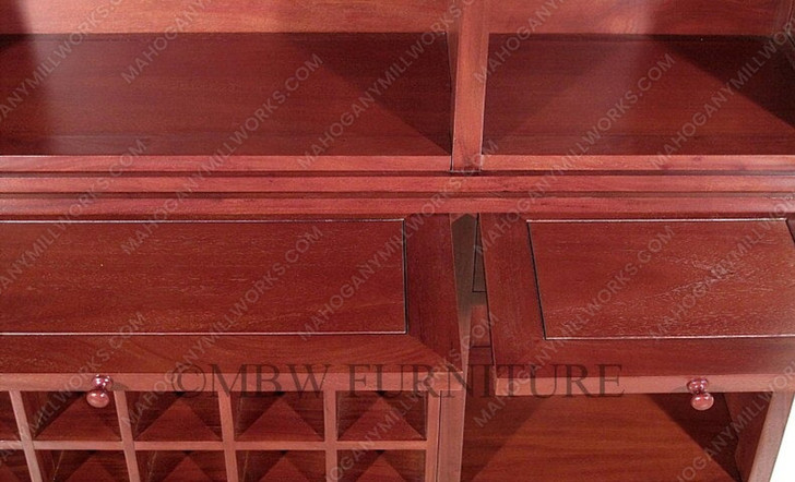 6ft Mahogany/Cherry Cocktail Home Bar