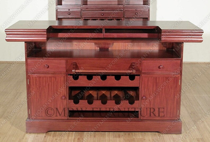 6ft Mahogany/Cherry Cocktail Home Bar