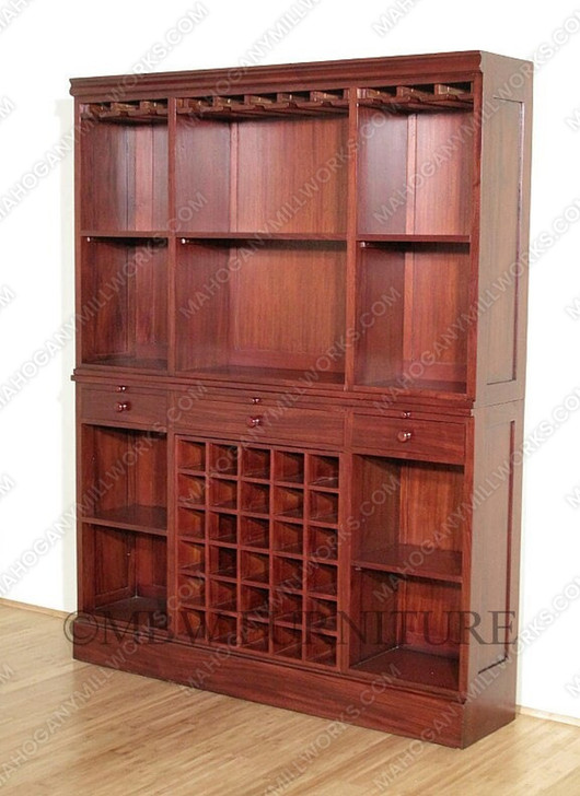 6ft Mahogany/Cherry Cocktail Home Bar