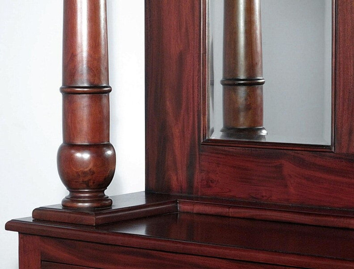 8.5ft Cherry Home Pub Bar w/ Stained Glass