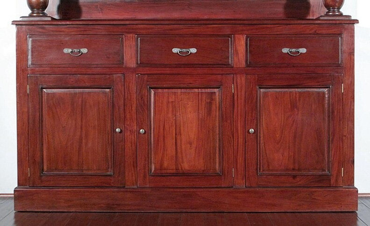 8.5ft Cherry Home Pub Bar w/ Stained Glass