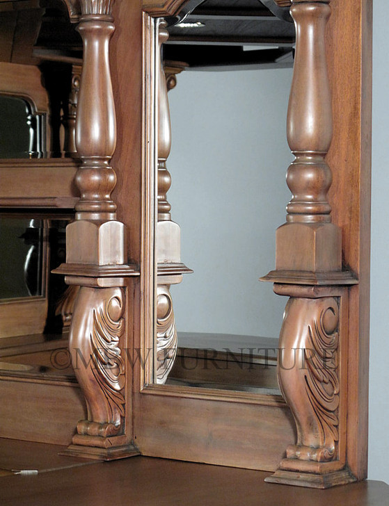 9.5ft Honey Mahogany Canopy Pub Bar