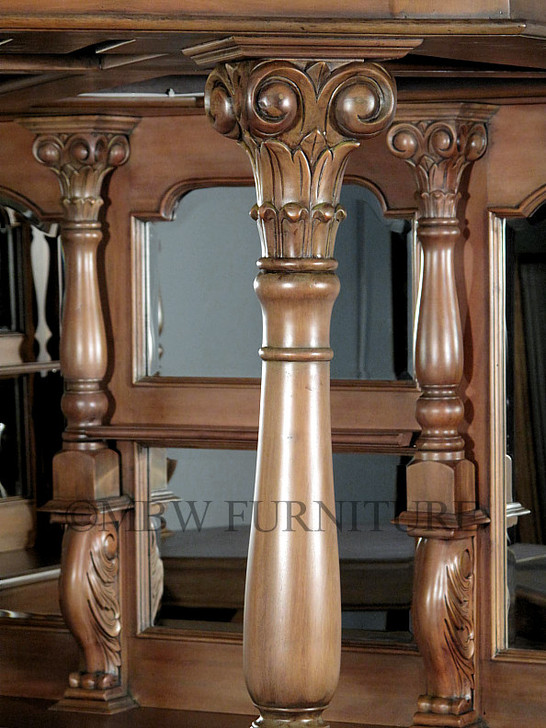 9.5ft Honey Mahogany Canopy Pub Bar