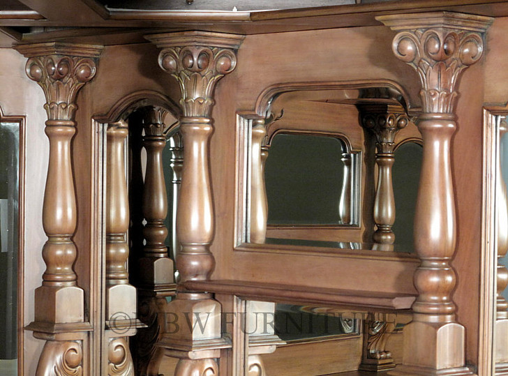 9.5ft Honey Mahogany Canopy Pub Bar