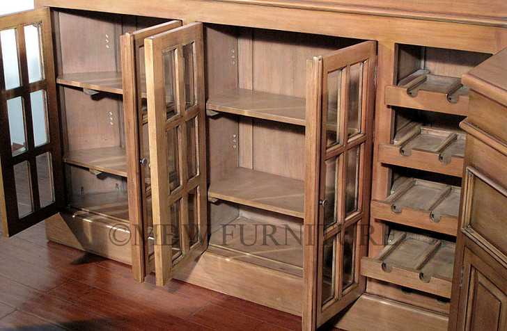 9.5ft Honey Mahogany Canopy Pub Bar