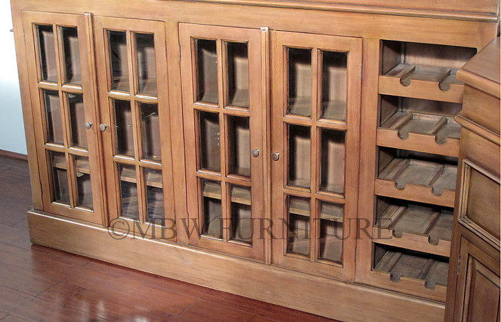 9.5ft Honey Mahogany Canopy Pub Bar