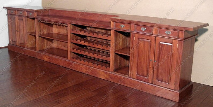 15ft Mahogany Victorian Pub Bar