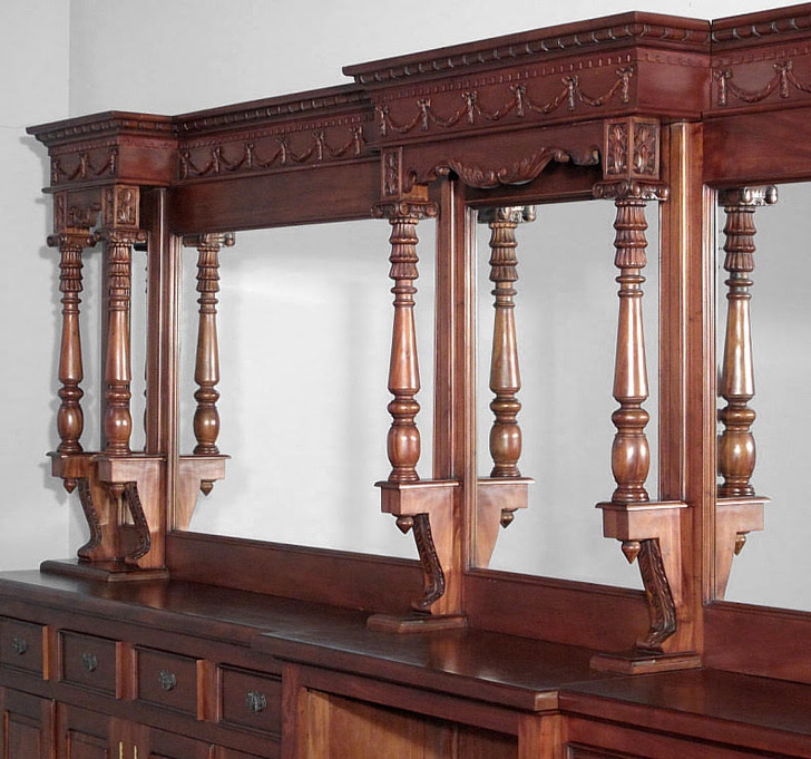 14.5ft Mahogany Victorian Pub Bar