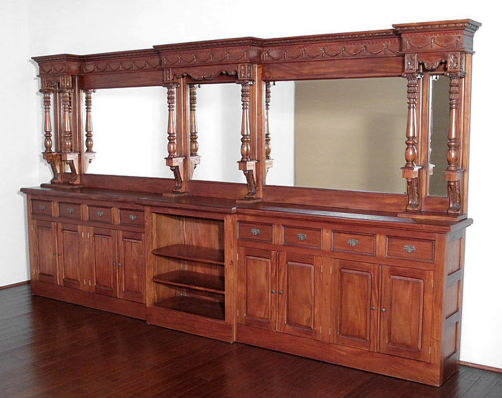 14.5ft Mahogany Victorian Pub Bar
