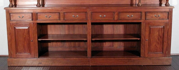 12.5ft Mahogany Pecan Victorian Pub Bar