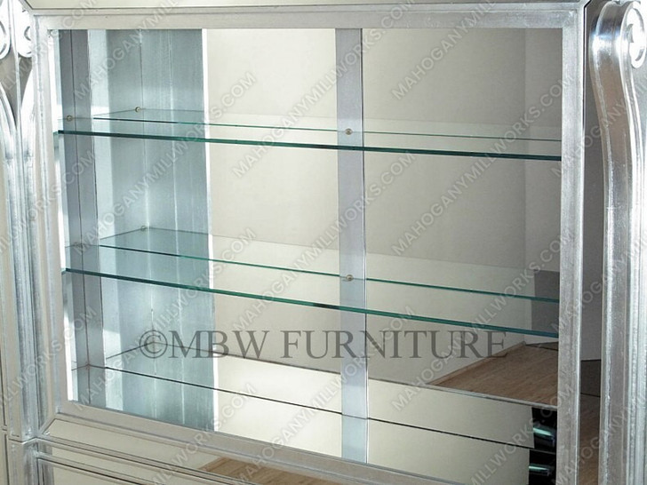 6ft Mirrored Glass Pub Bar Set