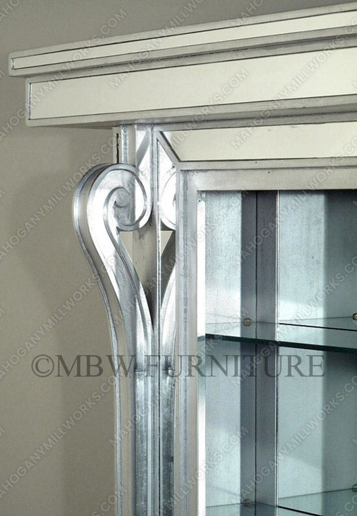 6ft Mirrored Glass Pub Bar Set