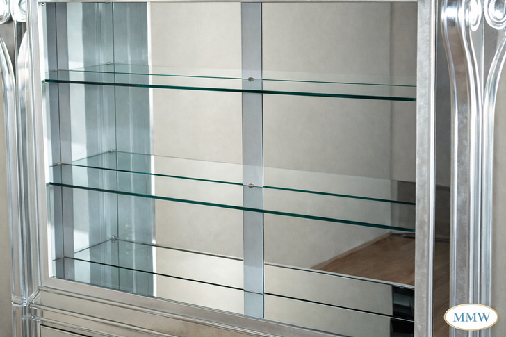 6ft Mirrored Glass Home Bar