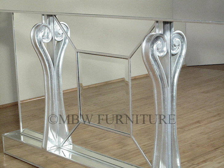 6ft Mirrored Glass Home Bar