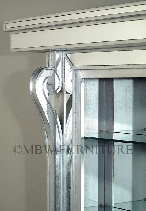 6ft Mirrored Glass Home Bar