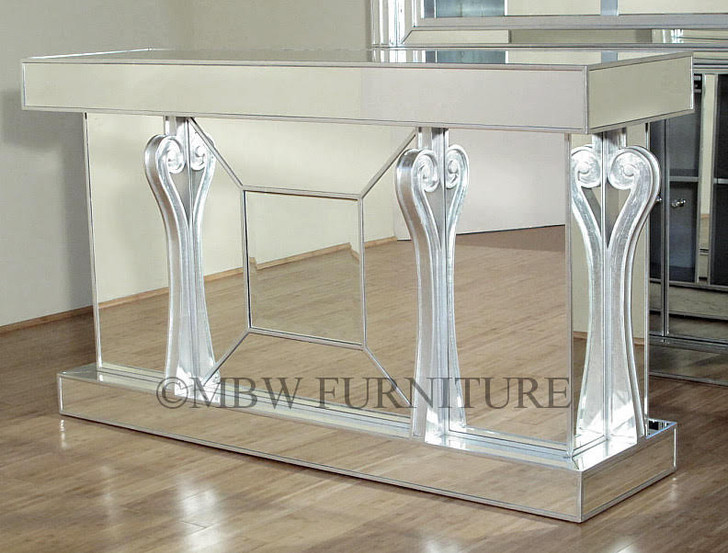 6ft Mirrored Glass Home Bar