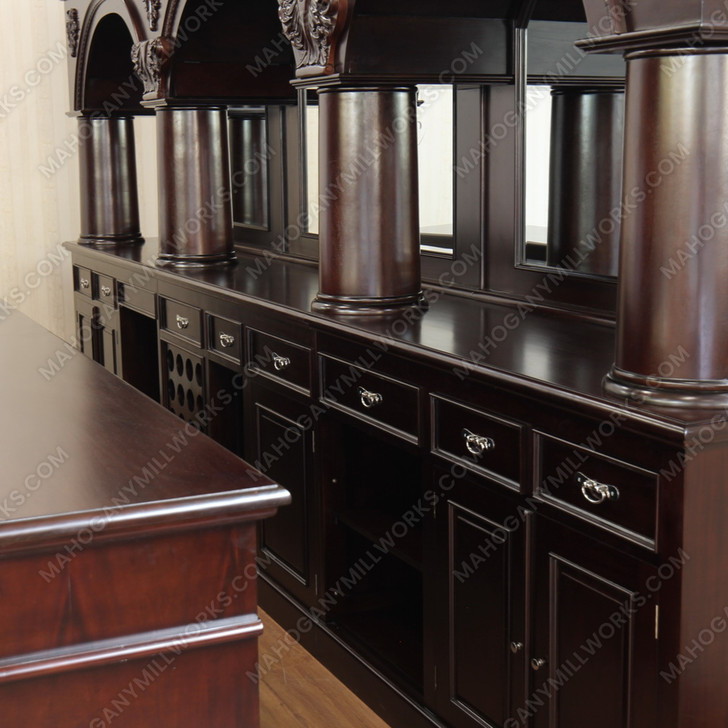 16ft Mahogany Brunswick Pub Bar