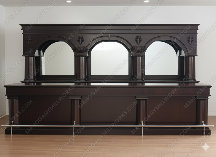 16ft Mahogany Commercial Restaurant Brunswick Pub Bar