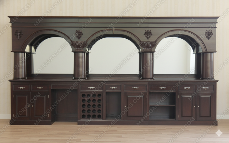 16ft Mahogany Commercial Restaurant Brunswick Pub Bar