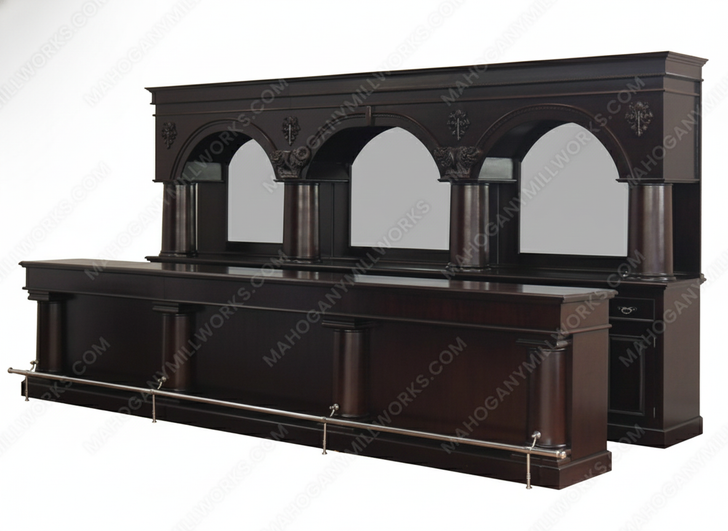 16ft Mahogany Commercial Restaurant Brunswick Pub Bar