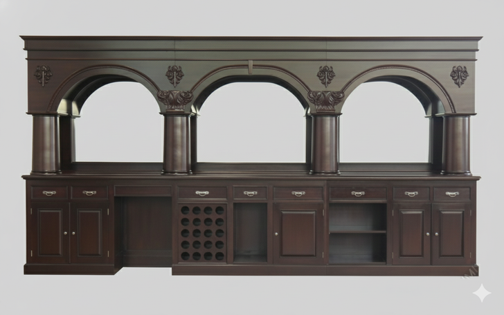 16ft Mahogany Commercial Restaurant Brunswick Pub Bar