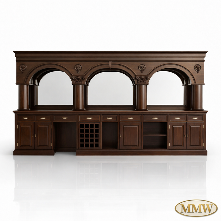 16ft Mahogany Brunswick Pub Bar