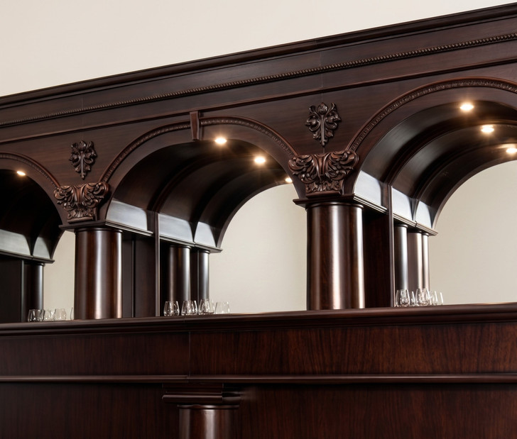 16ft Dark Mahogany Brunswick Pub Bar
