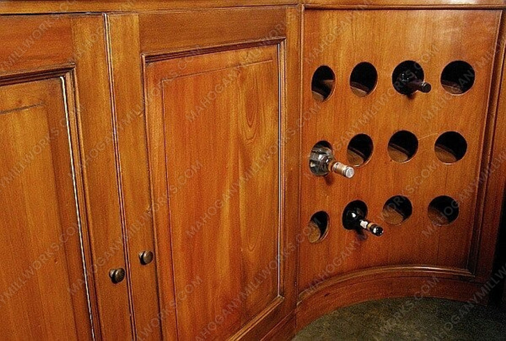 7.5ft Mahogany U-Shape Marble top Horseshoe Pub Bar w/Brass Rails