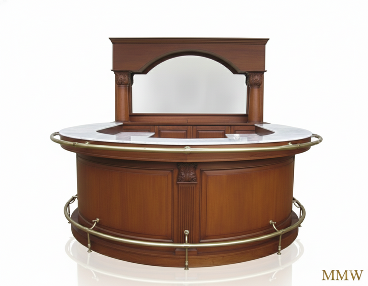 7.5ft U-Shape Marble top Horseshoe Bar