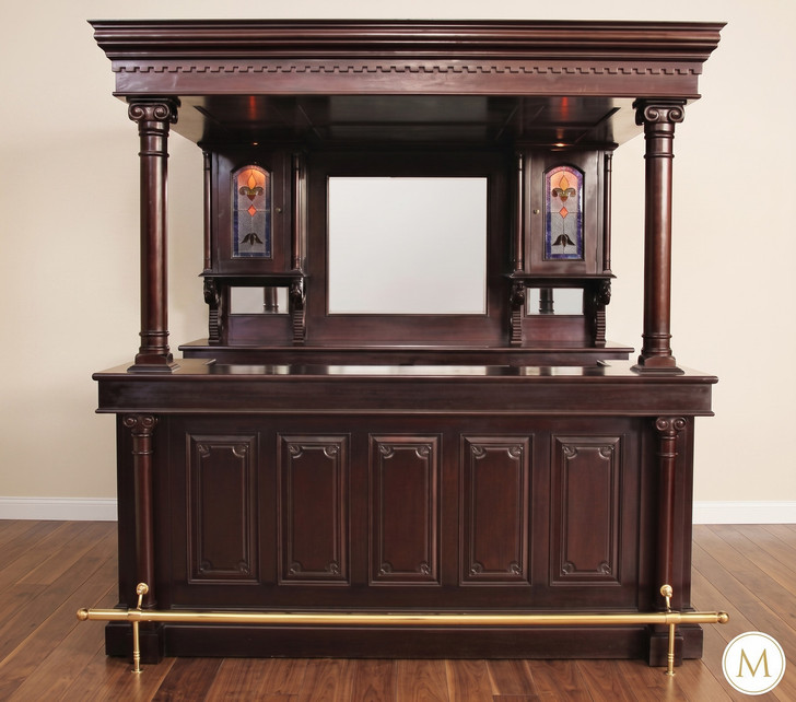 Dark Mahogany Canopy Pub Bar