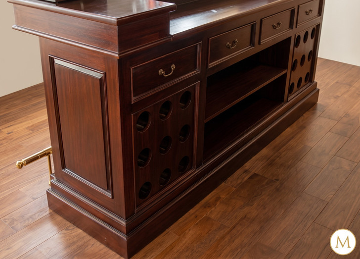 Dark Mahogany Canopy Pub Bar