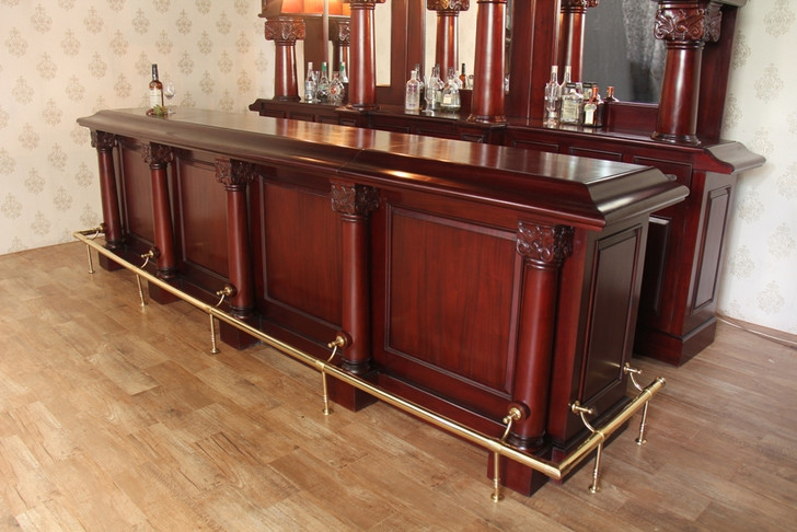 12ft Mahogany Complete Traditional English Pub Bar Set