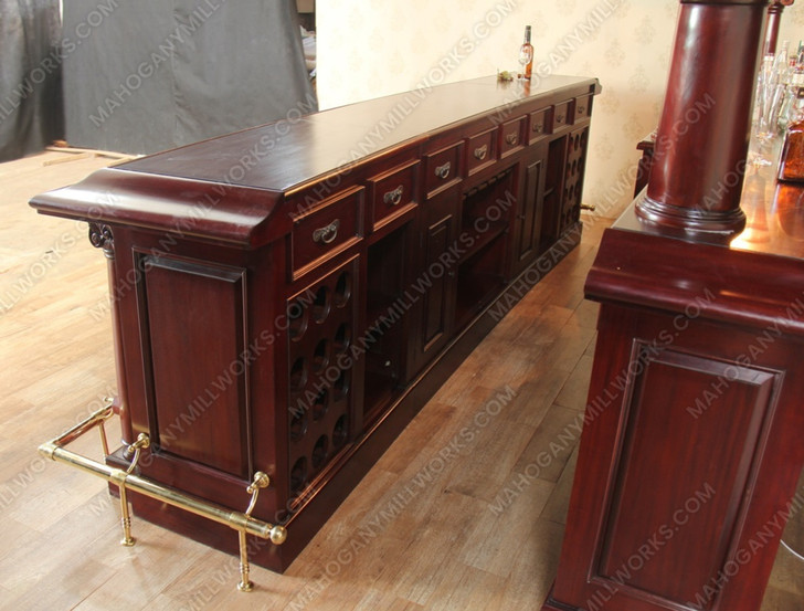 12ft Mahogany Complete Traditional English Pub Bar Set