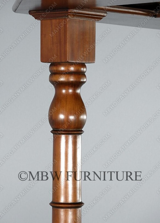 6.5ft Solid Honey Mahogany English Canopy Pub Bar