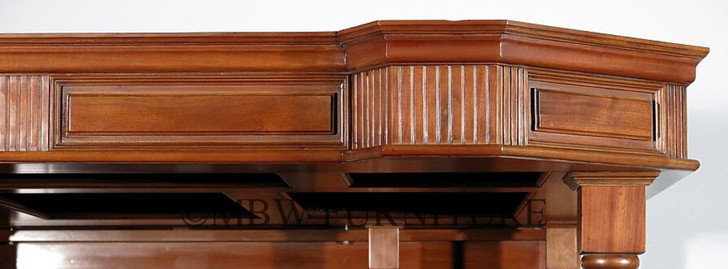 6.5ft Light Mahogany English Canopy Pub Bar