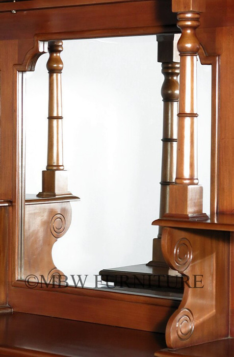 6.5ft Light Mahogany English Canopy Pub Bar