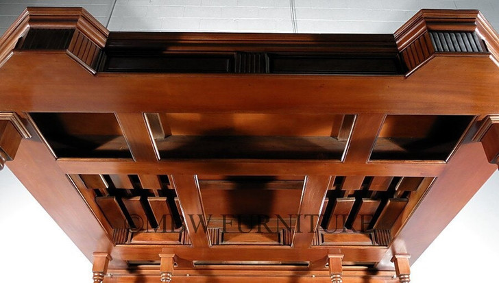 6.5ft Light Mahogany English Canopy Pub Bar