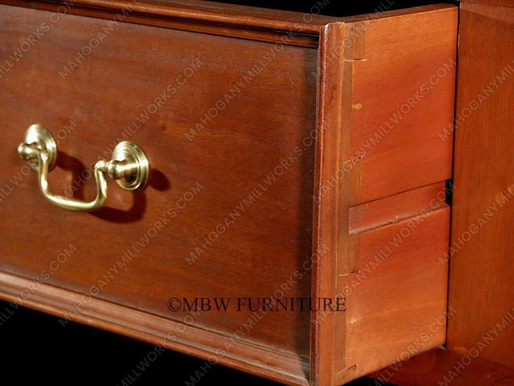 6.5ft Mahogany Canopy Pub Bar with Stained Glass