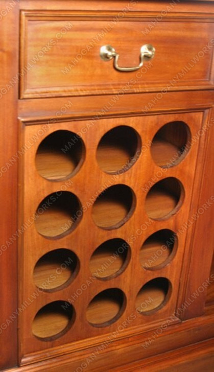 6.5ft Light Mahogany Canopy Home Bar
